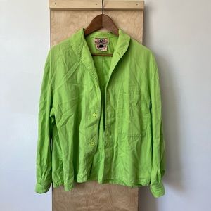 Vintage lime green jacket size small